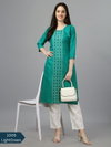 Aradhna 1006 Cotton Magic Slub Embroidery Kurtis Wholesale Market